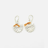 Ombre Claire Bijoux Boucles d'Oreilles en Argent Fleur Lotus Jaipur Ethniques Design Touareg