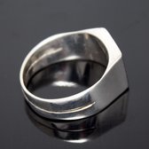 Bijoux Touareg Ethniques Bague Chevalire Argent et bne homme/femme - KARUNI d