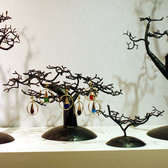 Arbre  bijoux porte-bijoux design Cdre 30-40 cm mtal recycl baobab Madagascar b d