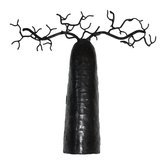 Arbre  bijoux porte-bijoux mural Baobab 20-25 cm mtal recycl Madagascar