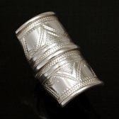 Bijoux ethniques Touareg Bague Chevalire en argent Homme femme Grande 3 lignes 02 b