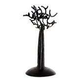 Arbre  bijoux porte-bijoux design Baobab plat 14 cm mtal recycl Madagascar b