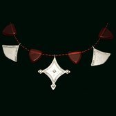Bijoux Ethniques Touareg Collier en argent shat-shat verre rouge modle ancien traditionnel c
