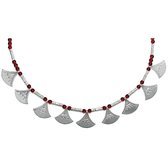 Bijoux Ethniques Touareg Collier en argent shat-shat lotus rouge