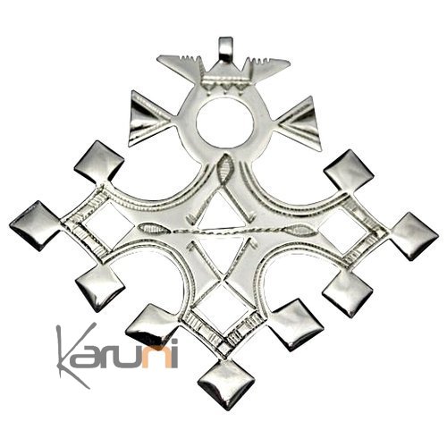 Collier Touareg Croix du Sud de Barchakea en Argent 44