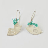 Ombre Claire Bijoux Boucles d'Oreilles en Argent Oiseau Colombe Ethniques Design Touareg