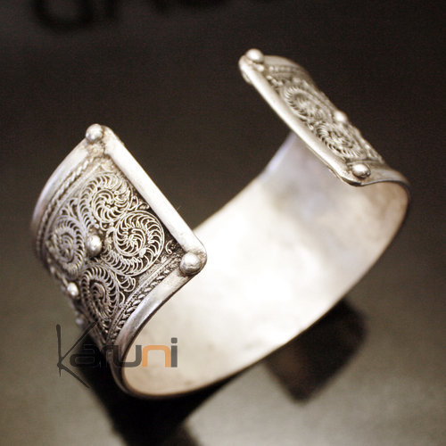 Bracelet Manchette Metal Nepal 06 Filigranes
