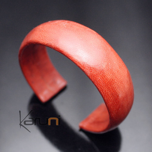 Bracelet en Cuir Large 12 Orange