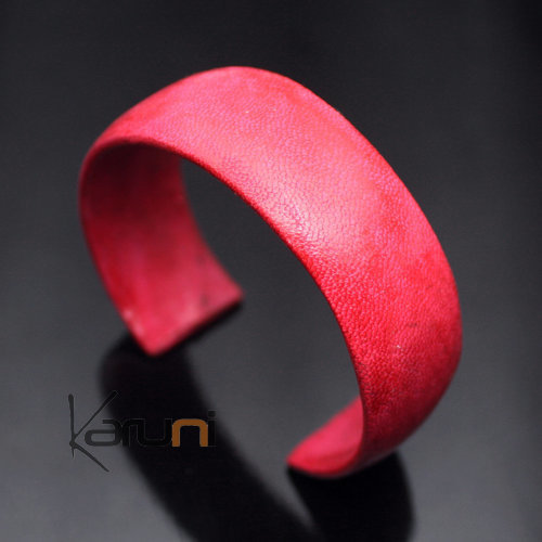 Bracelet en Cuir Large 06 Rouge