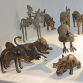 Art Dogon Bronze Animal Canard Sculpture Africain Mali Décoration ethnique Afrique c