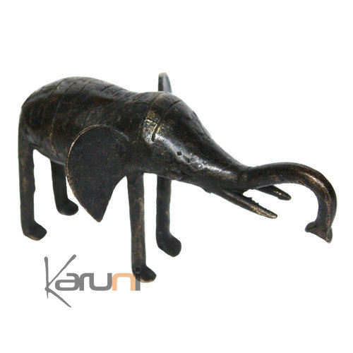 Art Dogon Bronze Animal Elephant Sculpture Africain Mali Dcoration ethnique Afrique b