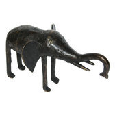 Art Dogon Bronze Animal Elephant Sculpture Africain Mali Décoration ethnique Afrique b