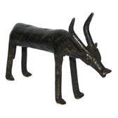 Art Dogon Bronze Animal Antilope Sculpture Africain Mali Décoration ethnique Afrique b