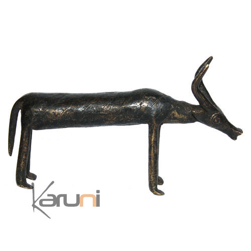 Art Dogon Bronze Animal Antilope Sculpture Africain  ethnique Afrique