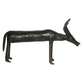 Art Dogon Bronze Animal Antilope Sculpture Africain Mali Décoration ethnique Afrique