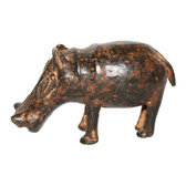 Art Dogon Bronze Animal Phacochère Sculpture Africain Mali Décoration ethnique Afrique 01