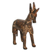 Art Dogon Bronze Animal Girafe Sculpture Africain Mali Décoration ethnique Afrique 02 b