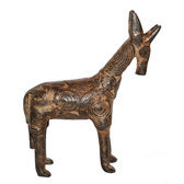 Art Dogon Bronze Animal Girafe Sculpture Africain Mali Décoration ethnique Afrique 02