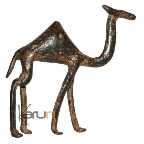 Art Dogon Bronze Animal Dromadaire Sculpture Africain Mali Décoration ethnique Afrique 01