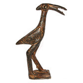 Art Dogon Bronze Animal Oiseau Grand Bec Sculpture Africain Mali Dcoration ethnique Afrique 01