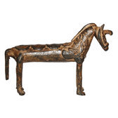 Art Dogon Bronze Animal Cheval Sculpture Africain Mali Décoration ethnique Afrique 01 b
