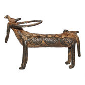 Art Dogon Bronze Animal Buffle Sculpture Africain Mali Décoration ethnique Afrique b