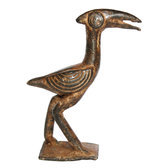 Art Dogon Bronze Animal Oiseau Grand Bec Sculpture Africain Mali Dcoration ethnique Afrique 02