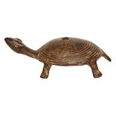 Art Dogon Bronze Animal Tortue Sculpture Africain Mali Dcoration ethnique Afrique Ronde 10 cm c