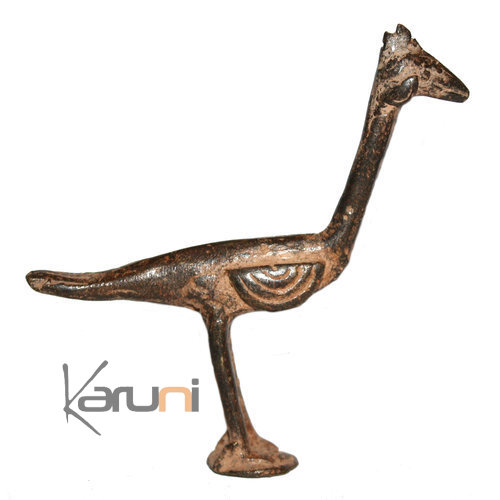 Art Dogon Bronze Animal Autruche Sculpture Africain Mali Dcoration ethnique Afrique 01