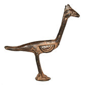Art Dogon Bronze Animal Autruche Sculpture Africain Mali Dcoration ethnique Afrique 01