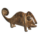 Art Dogon Bronze Animal Camlon Sculpture Africain Mali Dcoration ethnique Afrique 01
