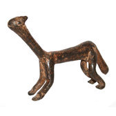 Art Dogon Bronze Animal Panthère Sculpture Africain Mali Décoration ethnique Afrique 01 b