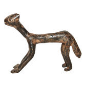 Art Dogon Bronze Animal Panthère Sculpture Africain Mali Décoration ethnique Afrique 01