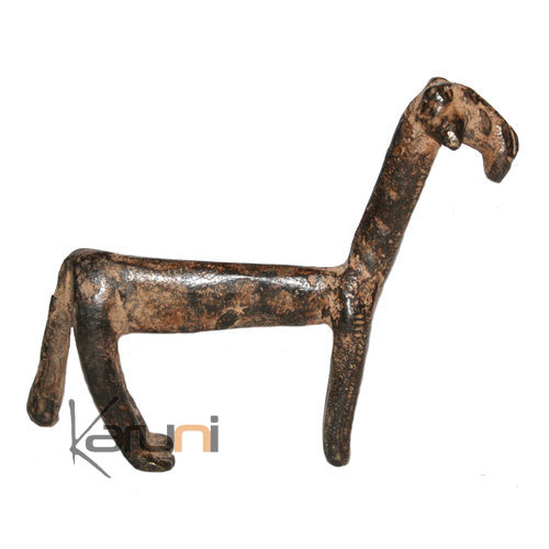 Art Dogon Bronze Animal Mouton Bélier Sculpture Africain  ethnique Afrique