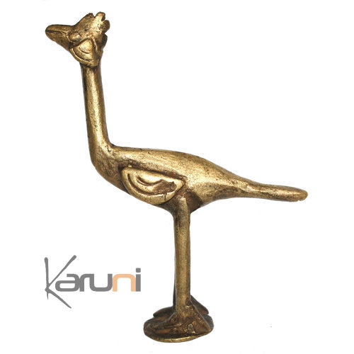 Art Dogon Bronze Animal Autruche Sculpture Africain Mali Dcoration ethnique Afrique 02