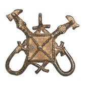 Art Dogon Africain Bronze Pendentif Amulette Sculpture Mali Dcoration ethnique Afrique 17 Crocodile double