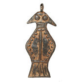 Art Dogon Africain Bronze Pendentif Amulette Sculpture Mali Décoration ethnique Afrique 21 Oiseau
