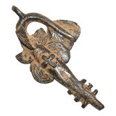 Art Dogon Africain Bronze Pendentif Amulette Sculpture Mali Décoration ethnique Afrique 22 Poisson Esturgeon