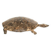 Art Dogon Bronze Animal Tortue Sculpture Africain Mali Dcoration ethnique Afrique Bombe 9 cm c