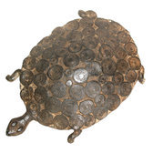 Art Dogon Bronze Animal Tortue Sculpture Africain Mali Dcoration ethnique Afrique Bombe 20 cm