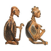 Art Dogon Bronze Ancêtres Couple Sculpture Africain Mali Décoration ethnique Afrique b