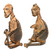 Art Dogon Bronze Anctres Couple Sculpture Africain Mali Dcoration ethnique Afrique