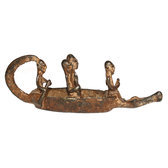 Art Dogon Bronze Pirogue Sculpture Africain Mali Dcoration ethnique Afrique 19 cm b