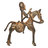 Art Dogon Bronze Cavalier Sculpture Africain Mali Décoration ethnique Afrique 10 cm