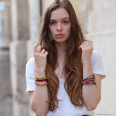 Bijoux Ethniques Bracelets Africains Fin Plastique Homme/Femme/Enfant Lot 6 ou 12 Rouge/Vert/Bleu Bracelet Africain c