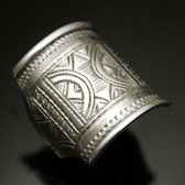 Bijoux Touareg Ethniques Bague Chevalire en Argent Grave homme/femme 11