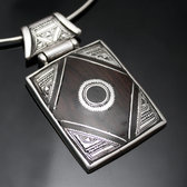 Bijoux Touareg Ethniques Collier en Argent et Ebne 07 - KARUNI