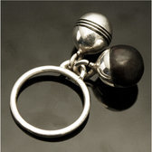 Bijoux Touareg Ethniques Bague en Argent 925 et bne 013 Boules Ebne Inspiration Karuni