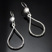 Bijoux Touareg Ethniques Boucles d'oreilles en Argent 69 Goutte d'Eau