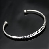 Bijoux Touareg Ethniques Bracelet en Argent Angle Homme/Femme 06 Grav b